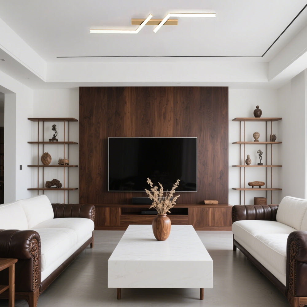 LumiNoir™ – Plafonnier Contemporain en Aluminium Épuré