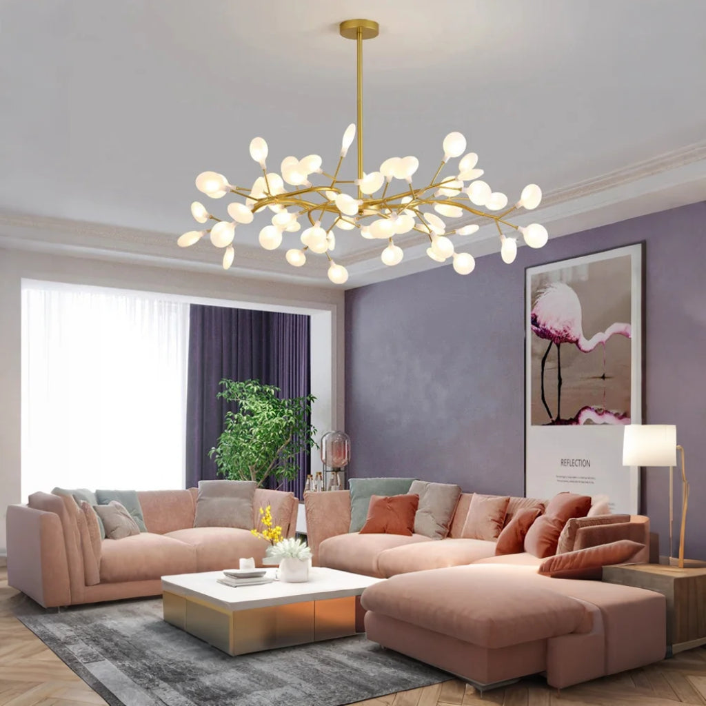 BrancheLumi™ – Lustre Créatif en Acrylique pour Salon