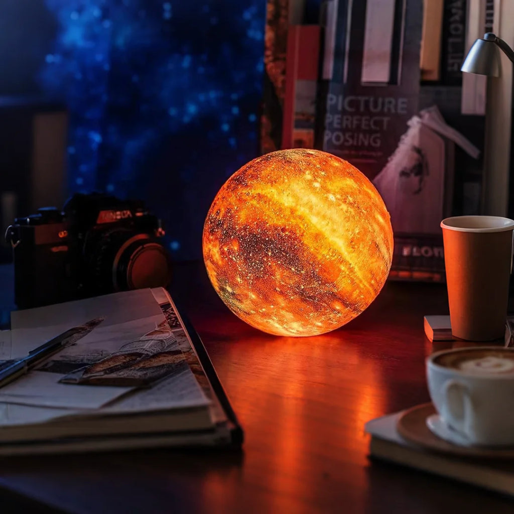 LuneCréa™ – Lampe de Table Inspirée de la Lune et de l’Espace