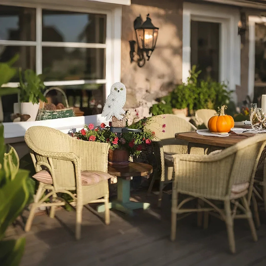 HibouxRayon™ – Chouette Lumineuse Solaire Décorative