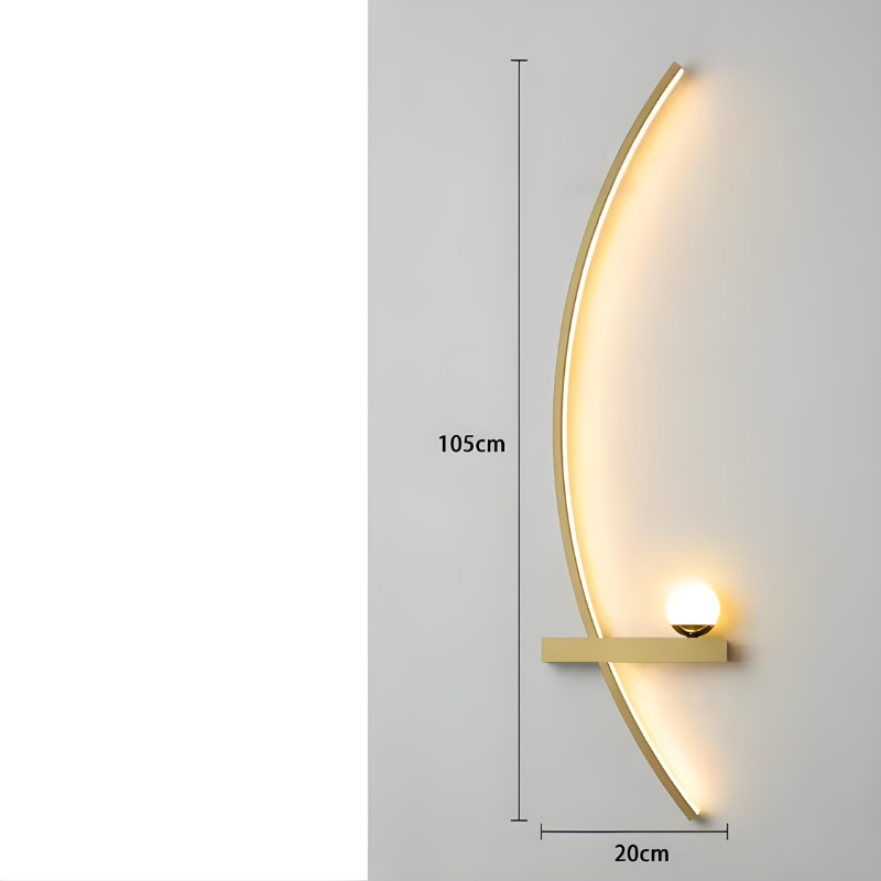 CercleLumi™ – Applique Contemporaine en Arc Lumineux