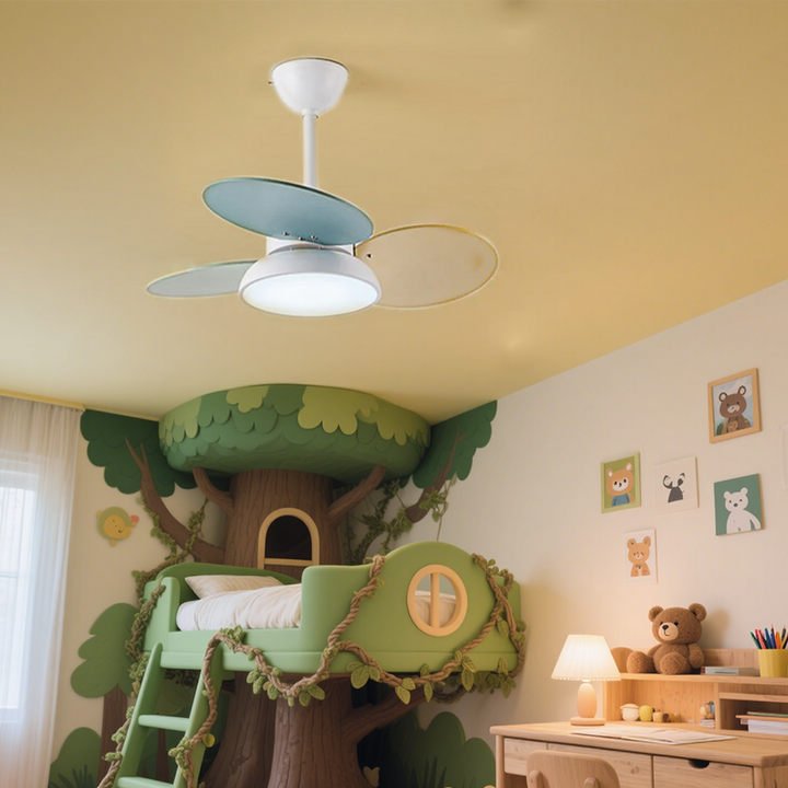 ColoréaLume™ – Ventilateur Plafonnier Pastel et Lumineux
