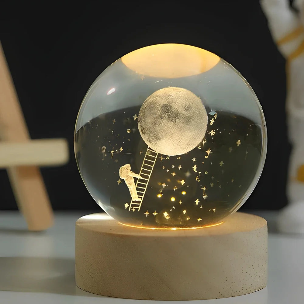 CristalAura™ – Boule de cristal lumineuse