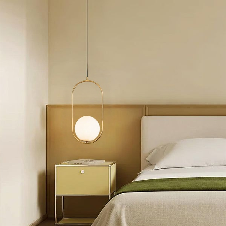 BrumeLumi™ – Lustre Élégant en Verre Satiné