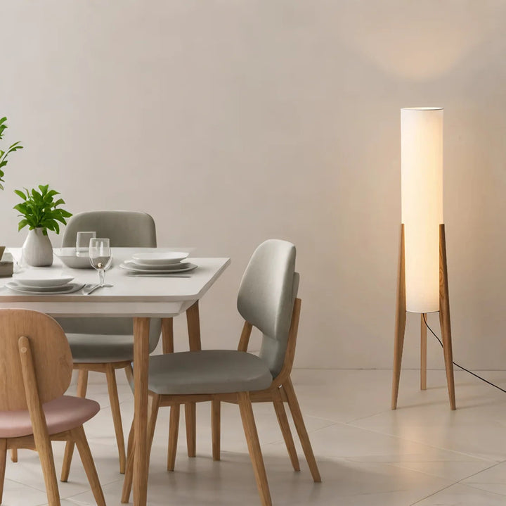 TerraLume™ – Lampadaire en Bois Naturel et Design