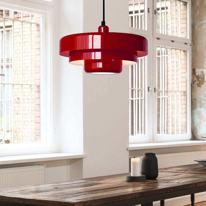 FerMédiéval™ – Lustre Rétro à Trois Niveaux en Fer Forgé