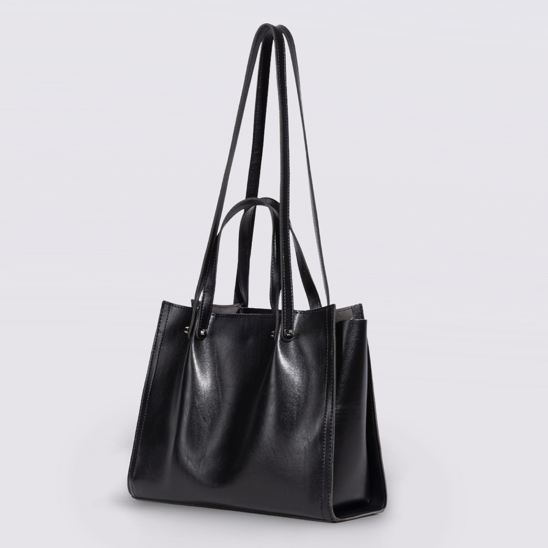 NoirÉpure™ – Sac Tote Élégant pour Femme Citadine