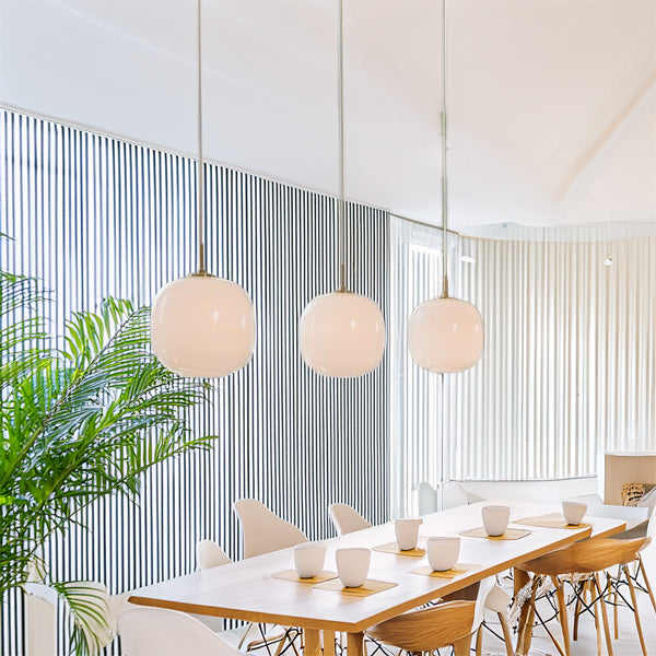 Opalys™ – Lampe Suspendue Style Nordique en Verre Opale