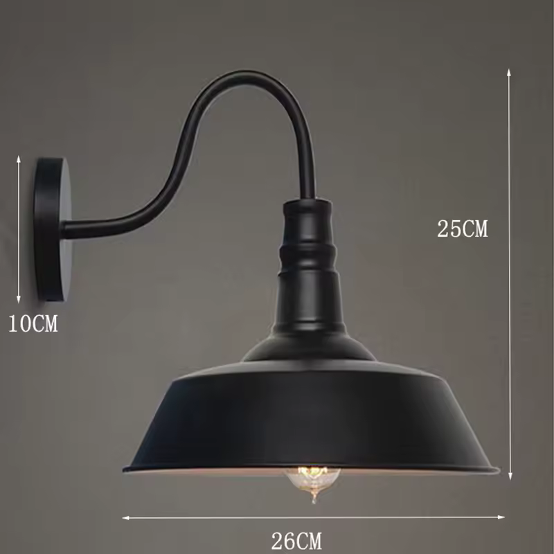 RustikLight™ – Applique Métallique à Interrupteur Intégré