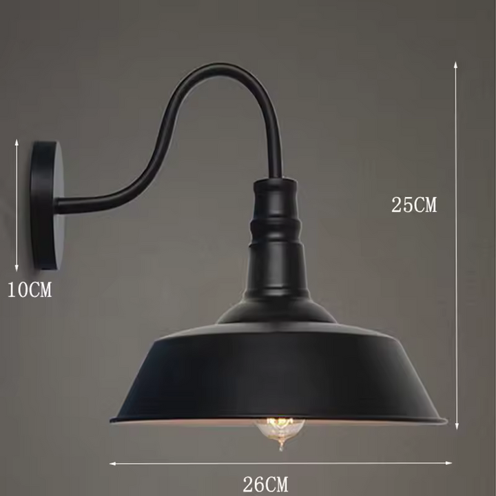 RustikLight™ – Applique Métallique à Interrupteur Intégré