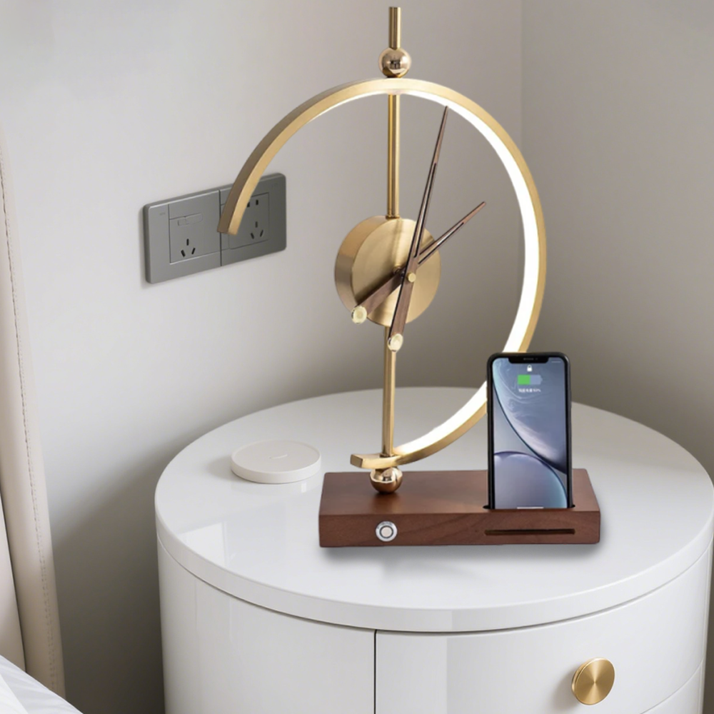 ChronoLuxe™ – Lampe Horloge Élégante et Moderne