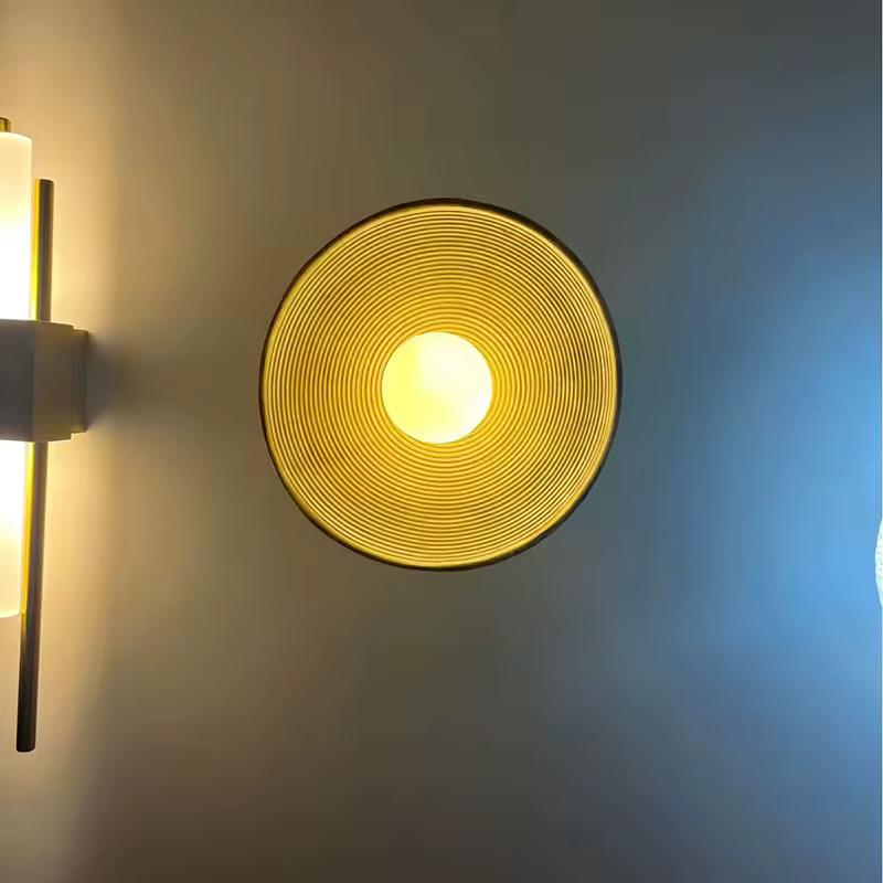LumiRétro™ – Applique Murale Ronde au Charme Nordique