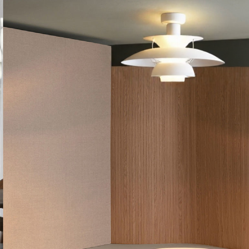 Layera™ – Luminaire Suspendu Métallique à Effet Structuré