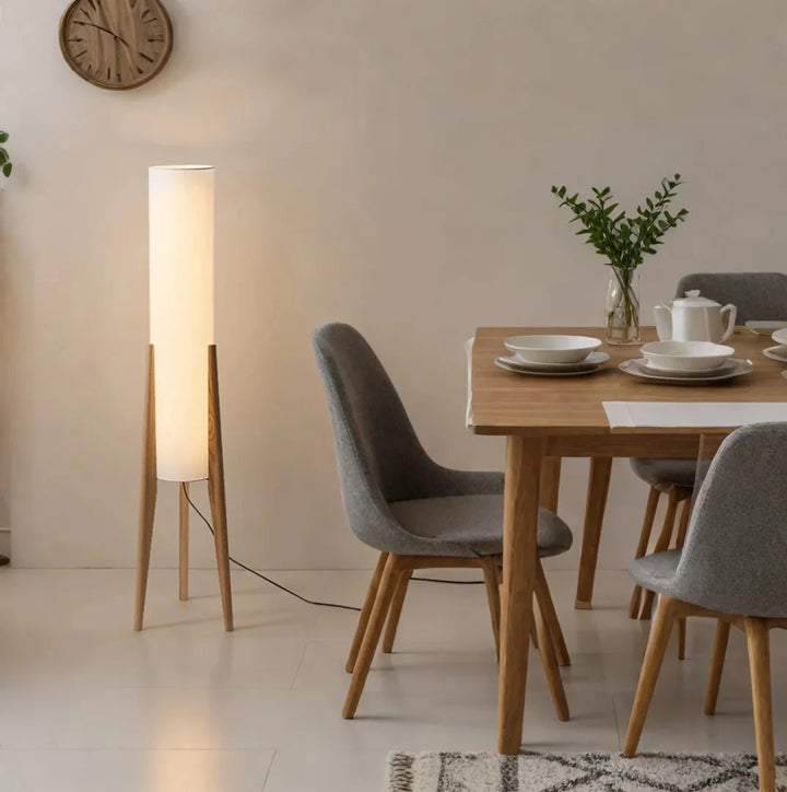 TerraLume™ – Lampadaire en Bois Naturel et Design