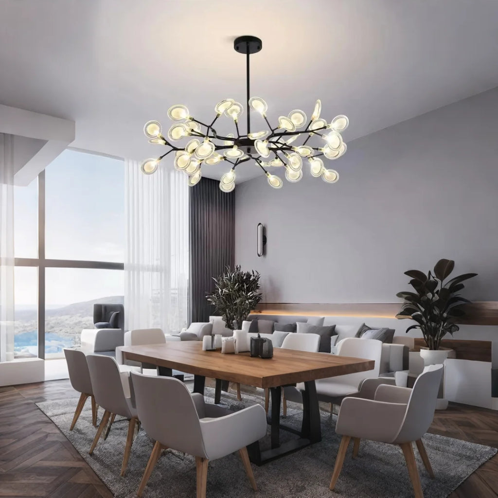 BrancheLumi™ – Lustre Créatif en Acrylique pour Salon