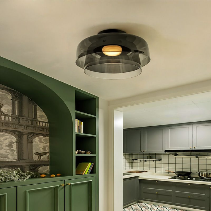 LustreKaléïdo™ – Éclairage de Plafond en Vitrail Créatif