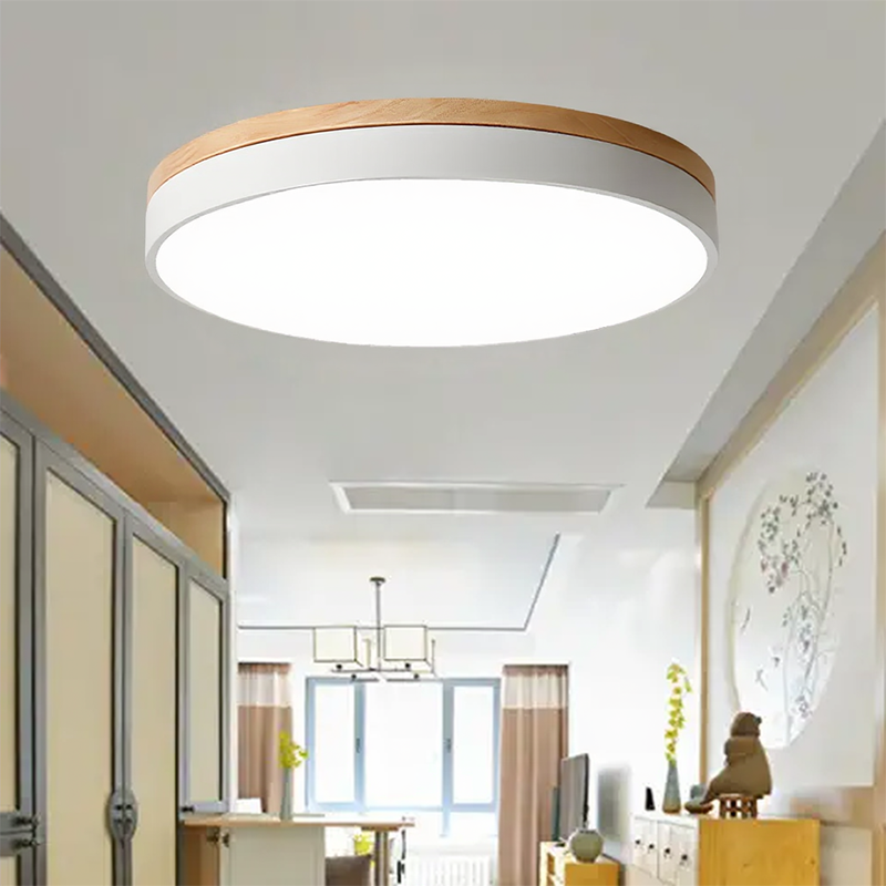ÉléganceBois™ – Plafonnier Encastré Style Naturel