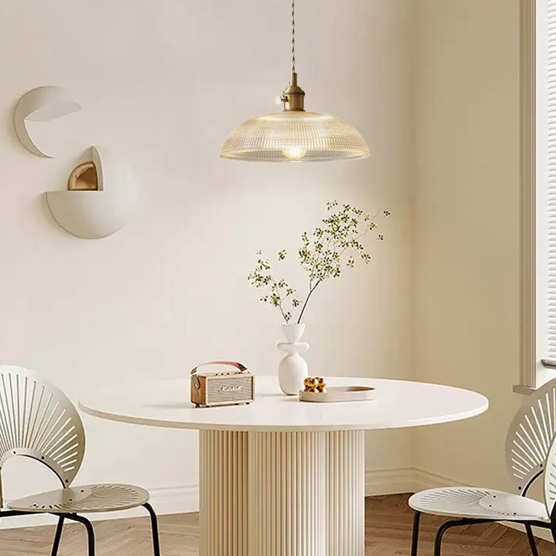 VerreBol™ – Suspension Moderne en Verre Forme Coupelle