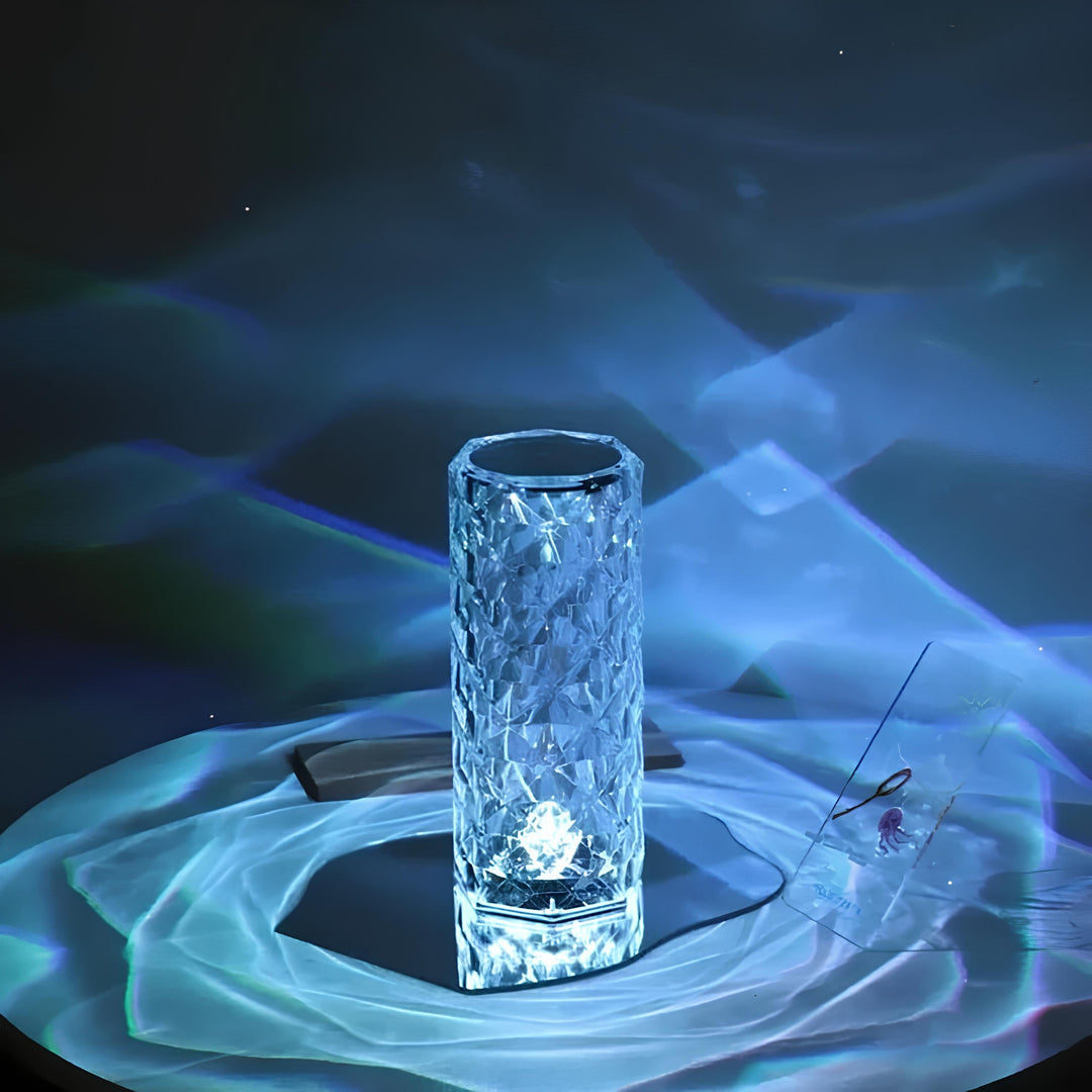 CristalÉclat™ – Lampe tactile en cristal étincelant