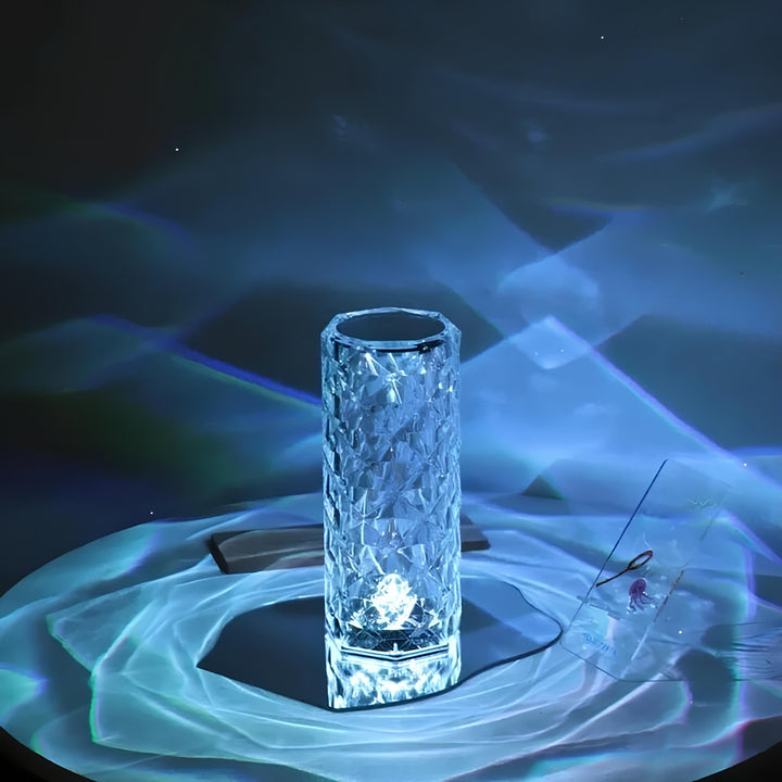 CristalÉclat™ – Lampe tactile en cristal étincelant