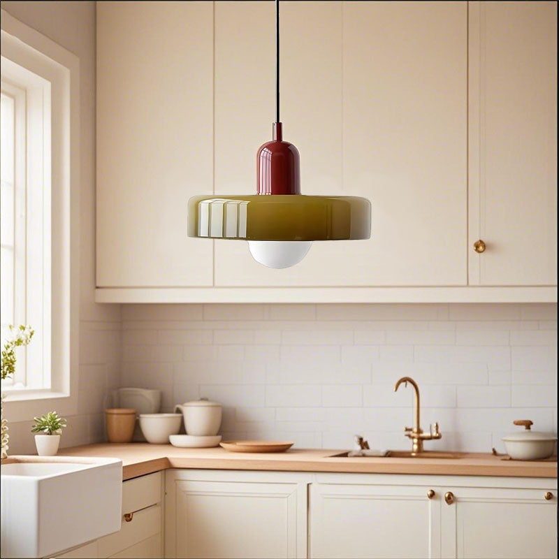 LumiModèle™ – Suspension Géométrique en Verre et LED