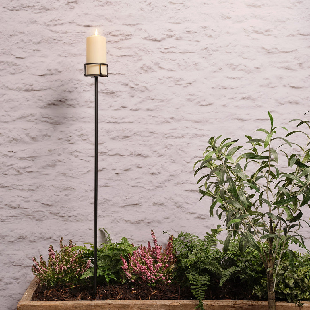 Tuteur Porte-Bougie pour Décoration de Jardin