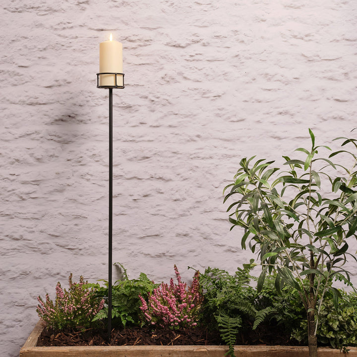 Tuteur Porte-Bougie pour Décoration de Jardin