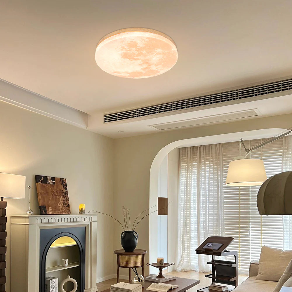 OrbiLune™ – Suspension Créative en Forme de Pleine Lune