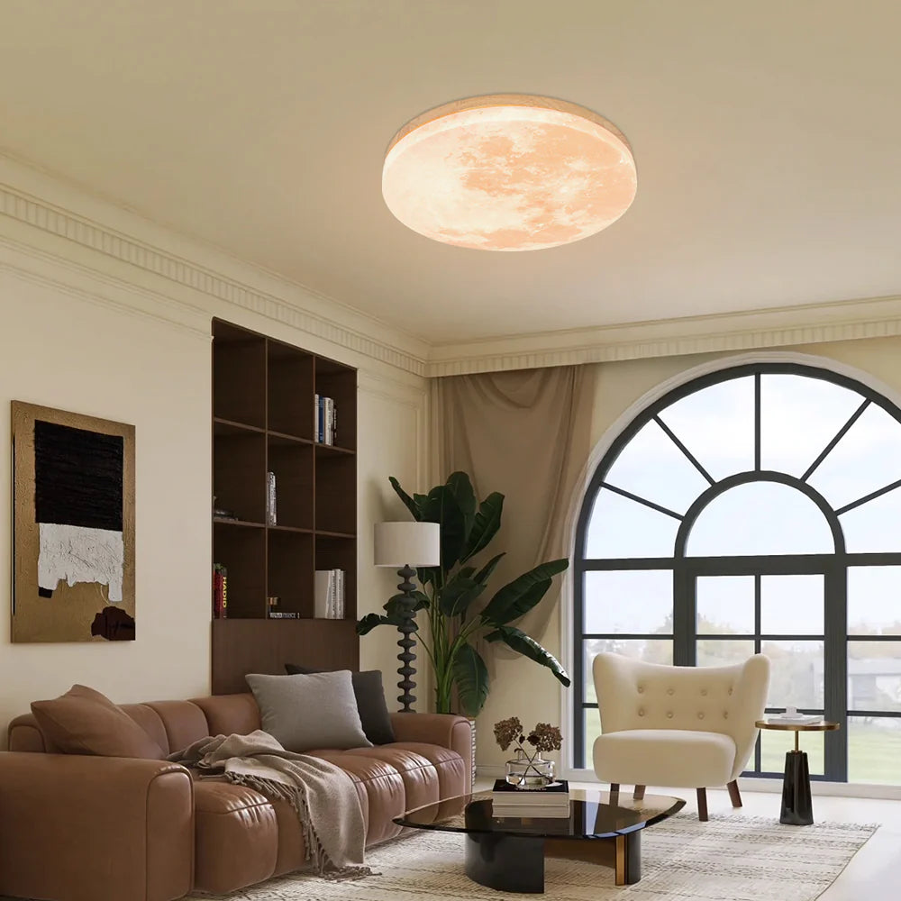 OrbiLune™ – Suspension Créative en Forme de Pleine Lune
