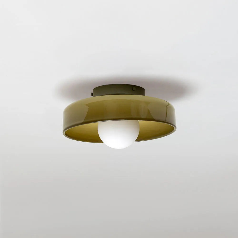 ClairOrbe™ – Plafonnier en Verre Rond et Élégant