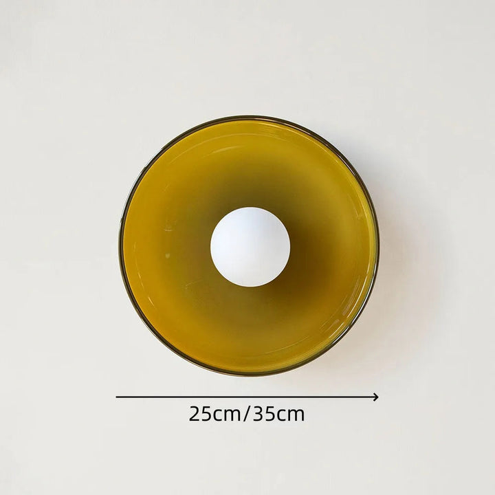 ClairOrbe™ – Plafonnier en Verre Rond et Élégant