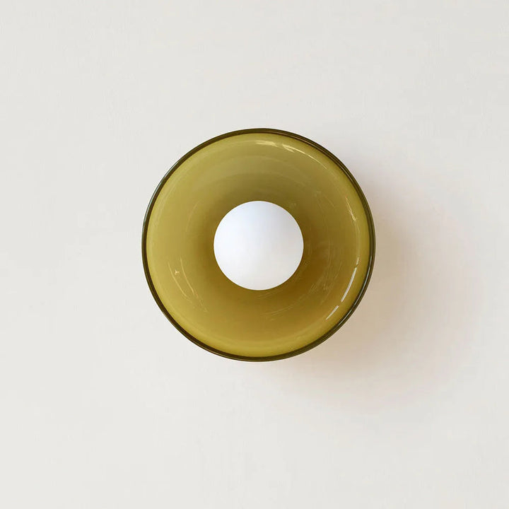 ClairOrbe™ – Plafonnier en Verre Rond et Élégant
