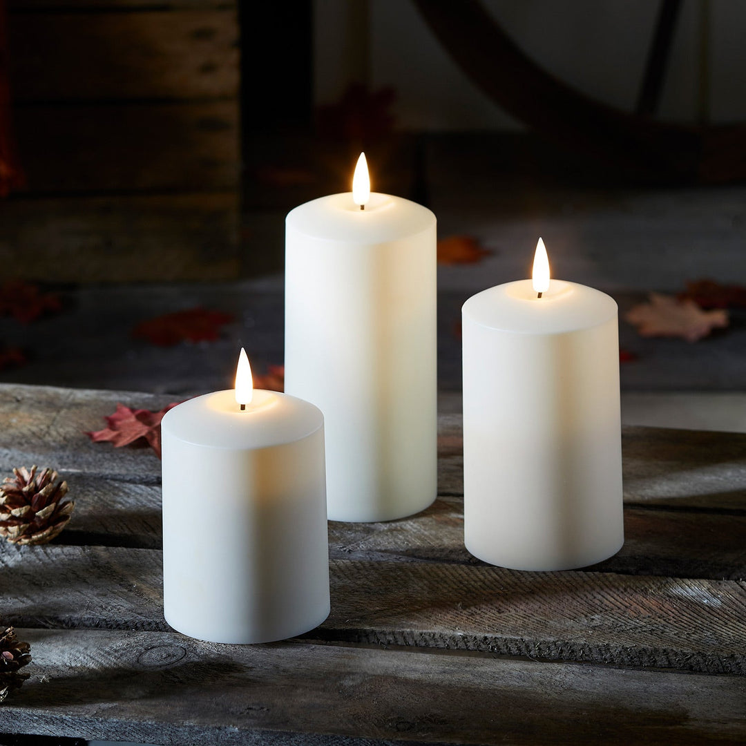 Ensemble de 3 Bougies LED – Lumière Extérieure Élégante