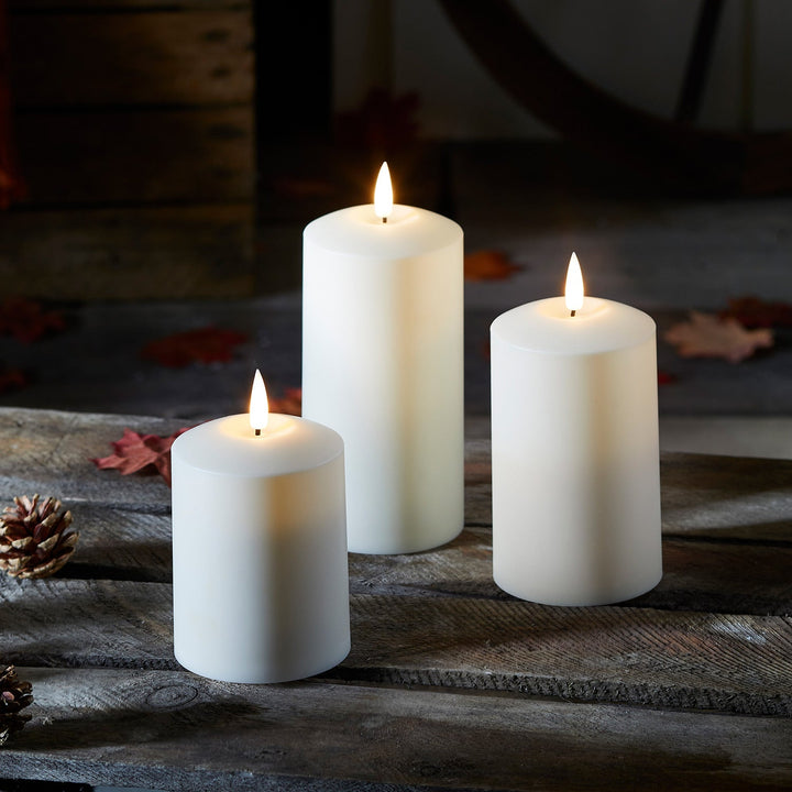 Ensemble de 3 Bougies LED – Lumière Extérieure Élégante