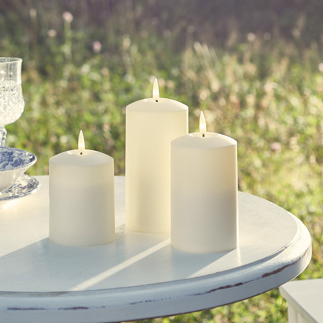 Ensemble de 3 Bougies LED – Lumière Extérieure Élégante