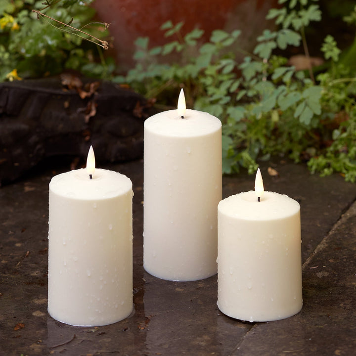 Ensemble de 3 Bougies LED – Lumière Extérieure Élégante