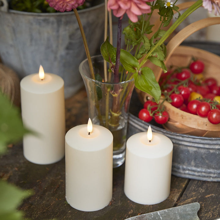 Ensemble de 3 Bougies LED – Lumière Extérieure Élégante
