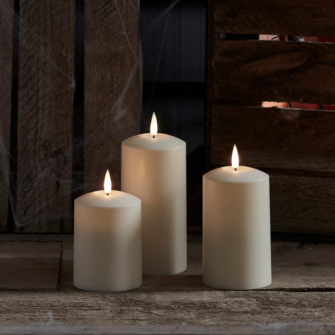 Ensemble de 3 Bougies LED – Lumière Extérieure Élégante