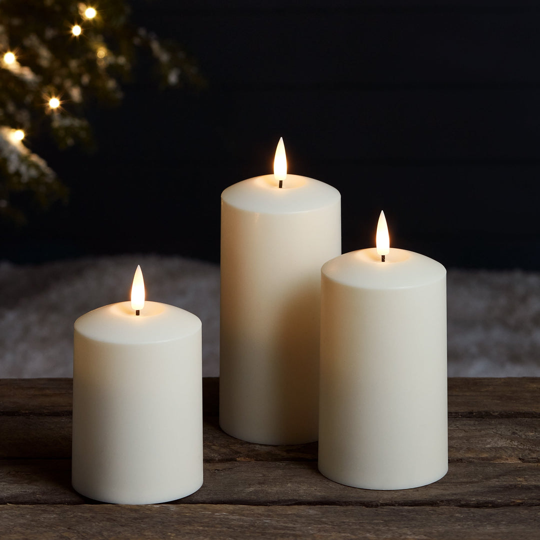 Ensemble de 3 Bougies LED – Lumière Extérieure Élégante