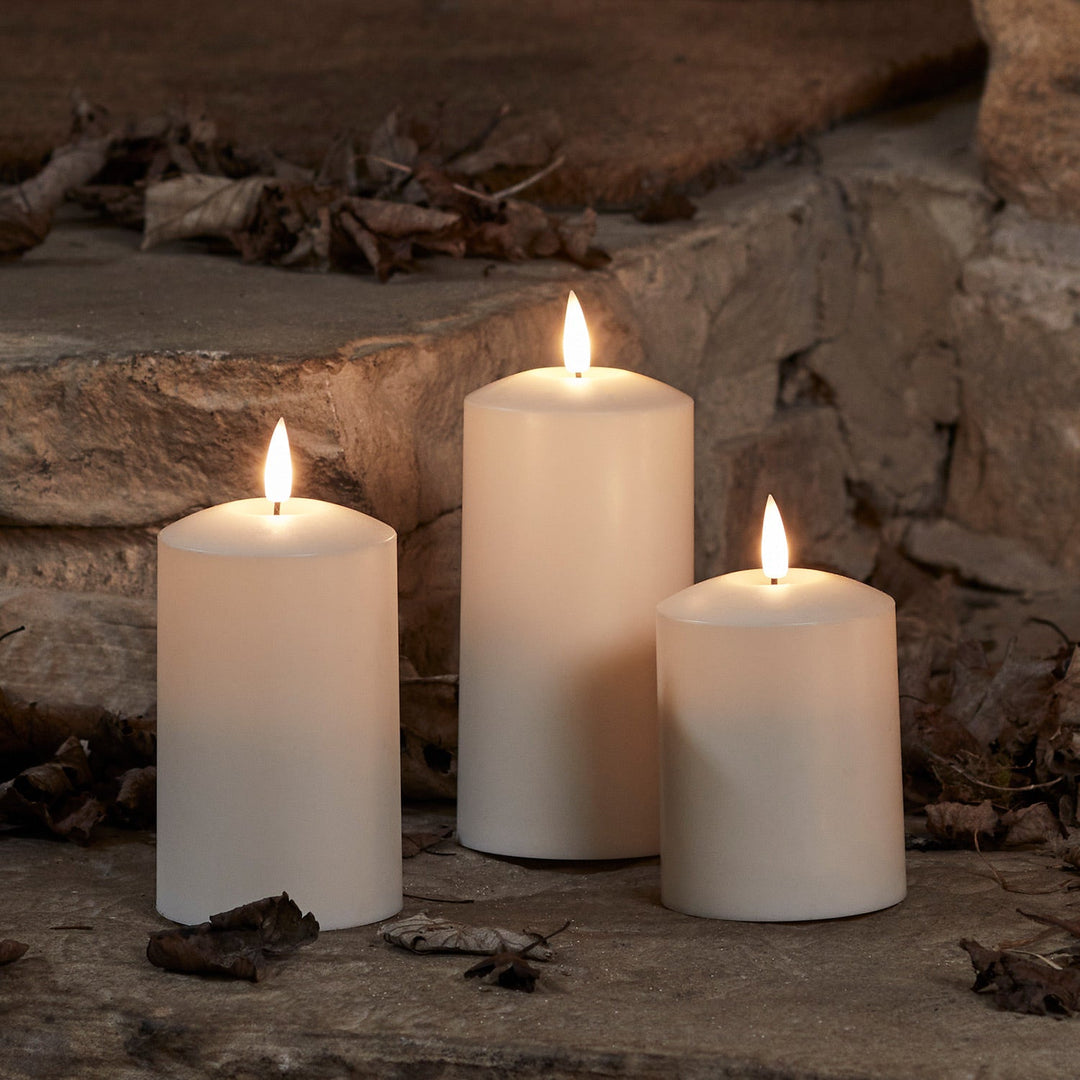 Ensemble de 3 Bougies LED – Lumière Extérieure Élégante