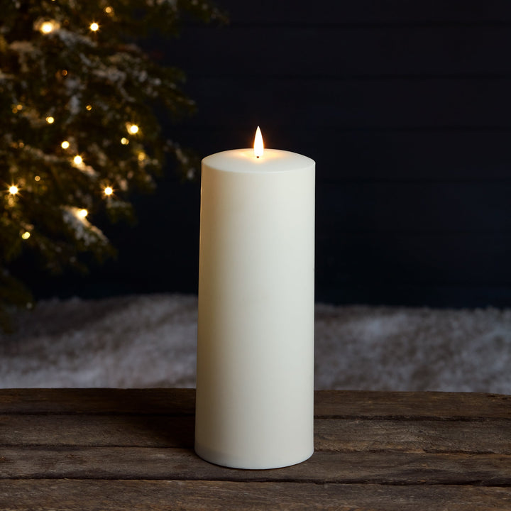 Bougie Extérieure à Effet Réaliste – 25 cm