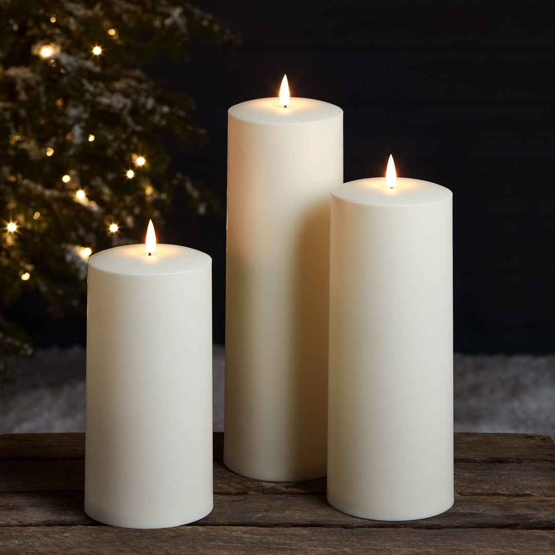 3 Bougies d’Ambiance Outdoor à LED