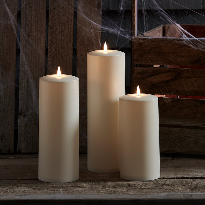 3 Bougies d’Ambiance Outdoor à LED