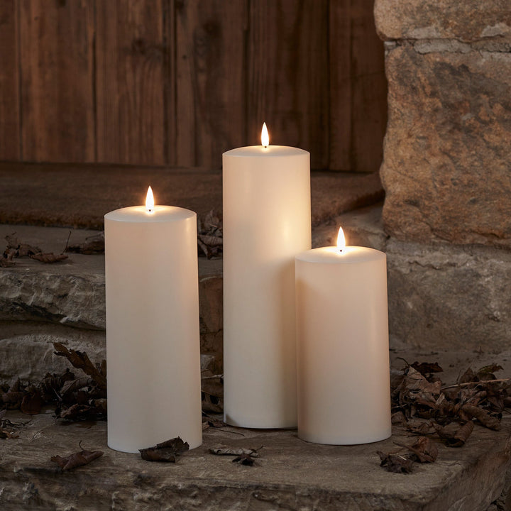 3 Bougies d’Ambiance Outdoor à LED