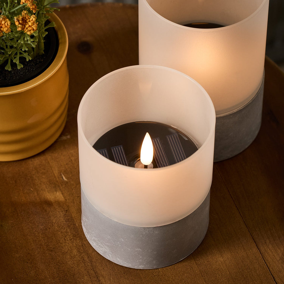 ÉclatSolaire™ – Ensemble de 2 Bougies Photophores en Verre