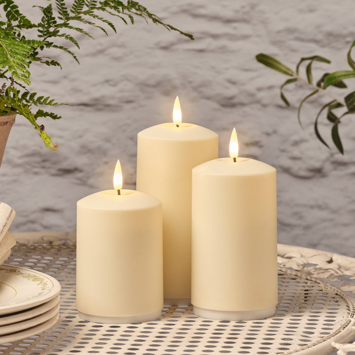 LumiBougies™ – Trio de Bougies LED Rechargeables et Télécommandées