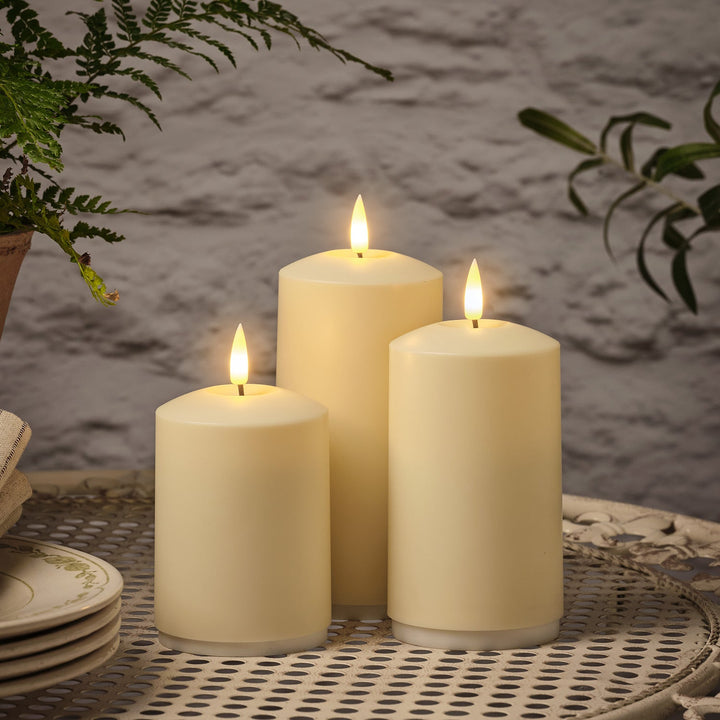 LumiBougies™ – Trio de Bougies LED Rechargeables et Télécommandées