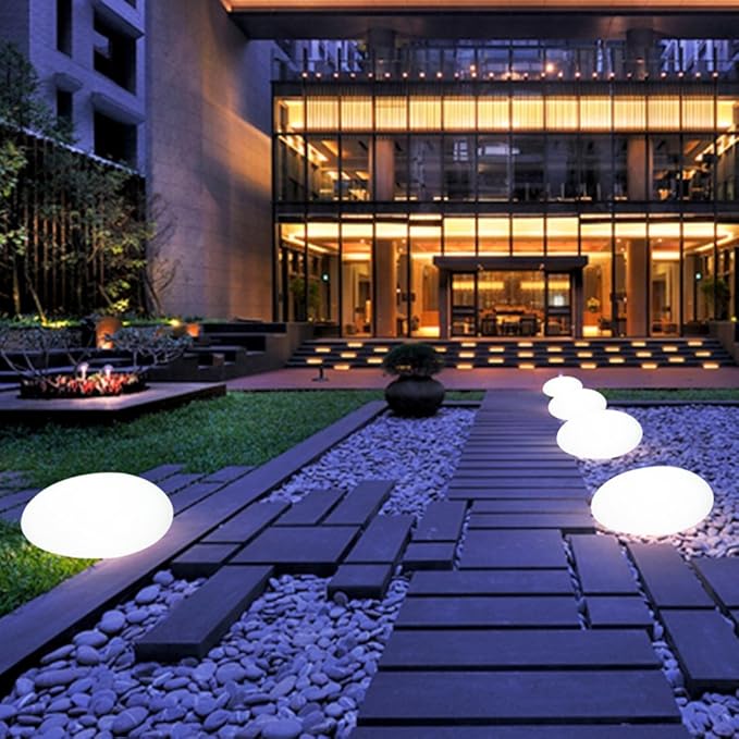 CobbleLume™ – Éclairage Extérieur au Design en Pierre
