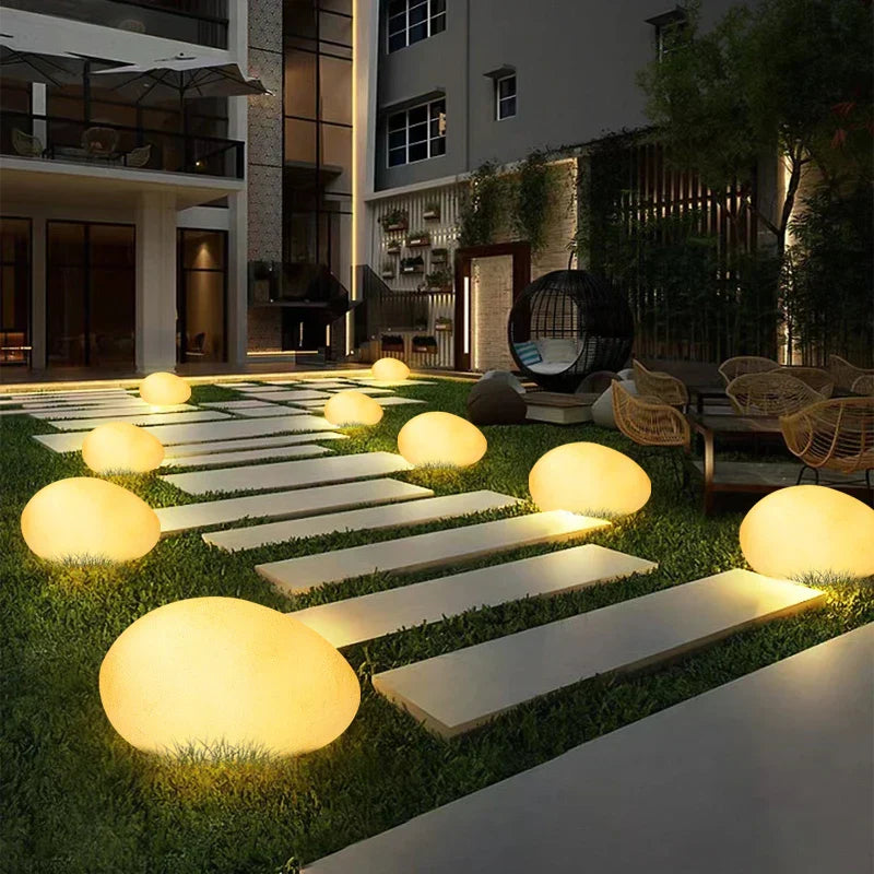 CobbleLume™ – Éclairage Extérieur au Design en Pierre