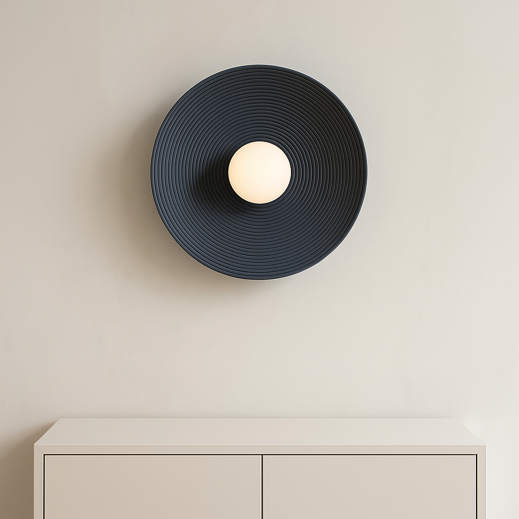 LumiRétro™ – Applique Murale Ronde au Charme Nordique